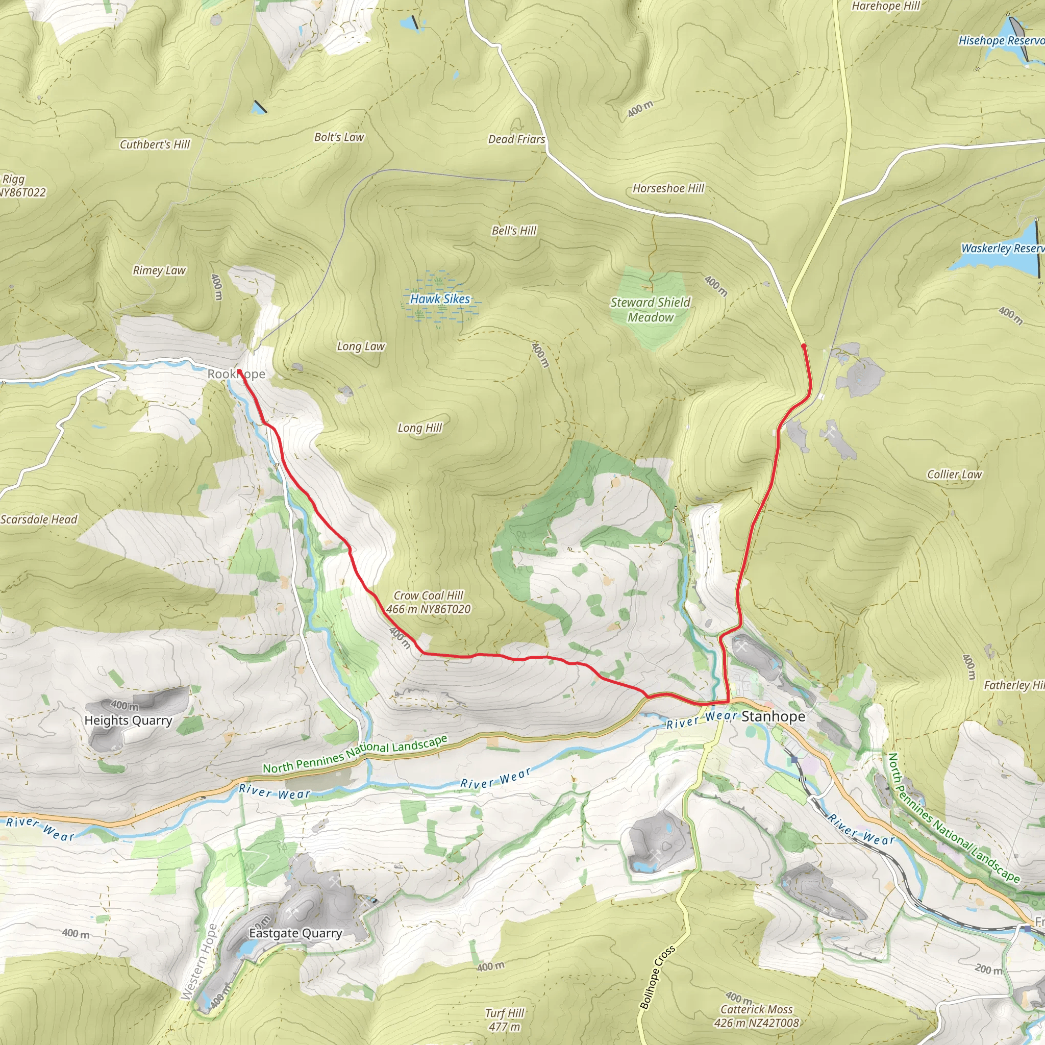 Bewdley Plain, Green Head and Weather Head Walk mobile static map