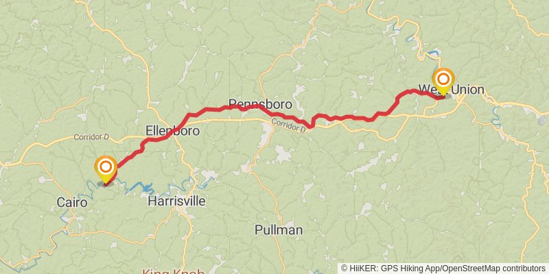 North Bend Rail Trail stage 4 Map