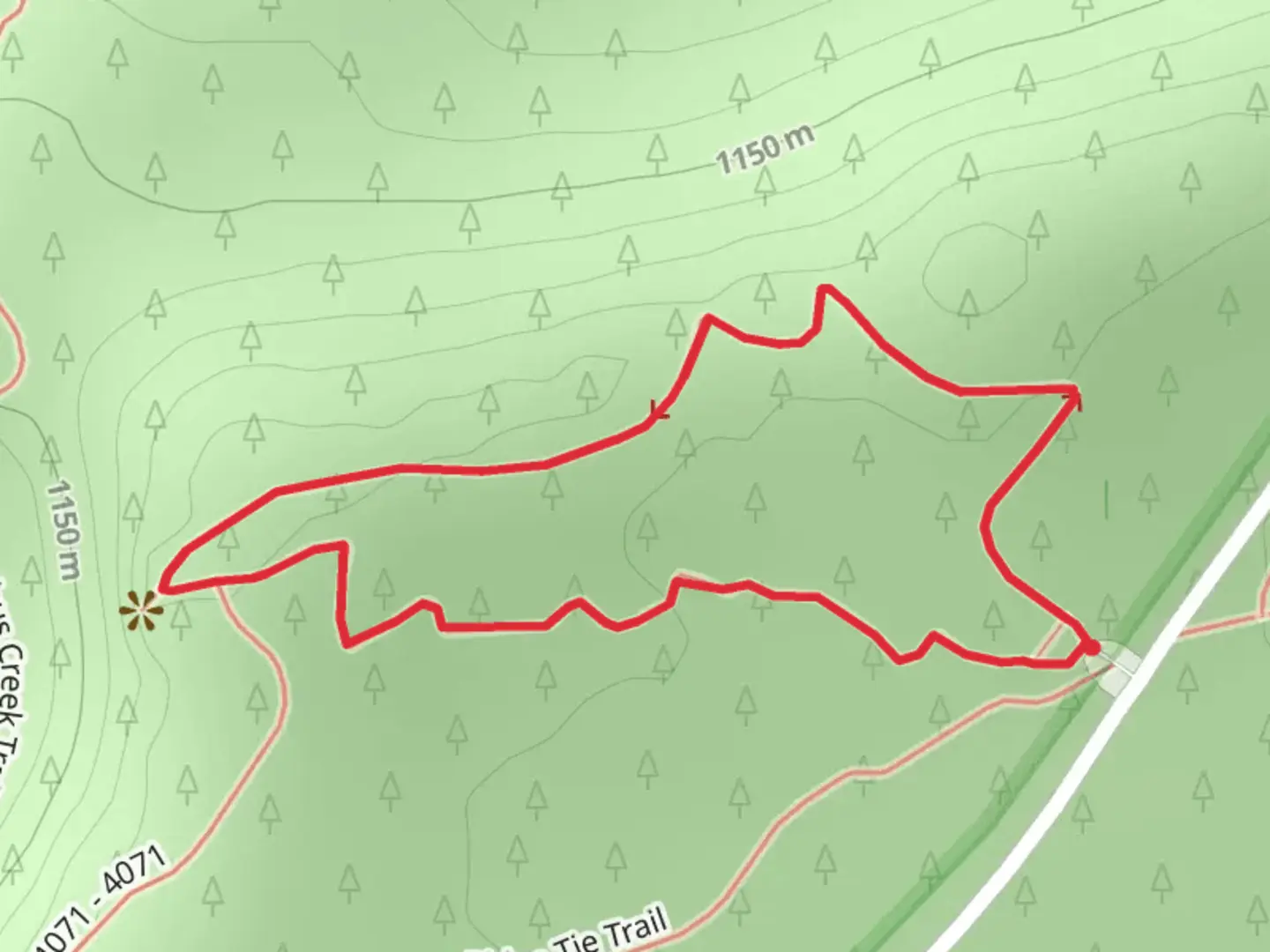 An image depicting the trail Whychus Creek Overlook Loop Trail and its surrounding area.