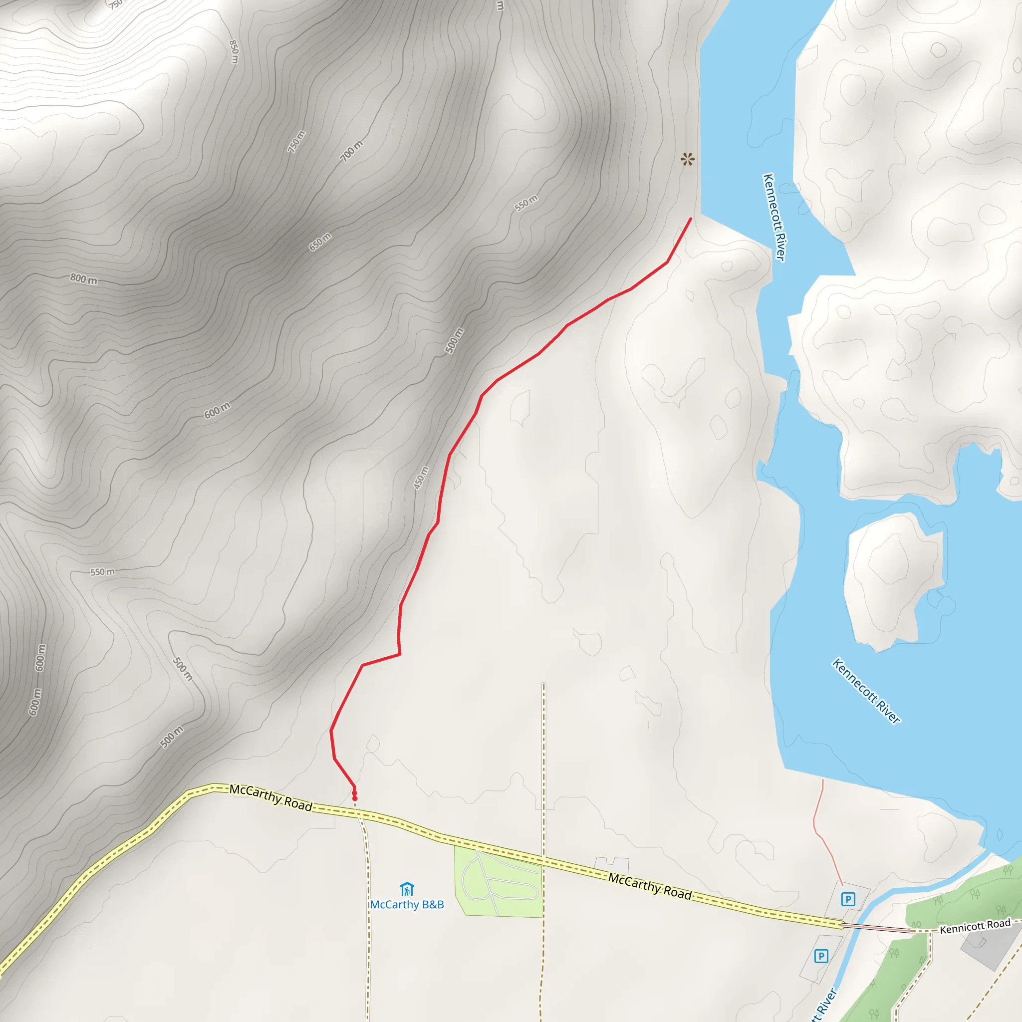 Kennecott River View mobile static map