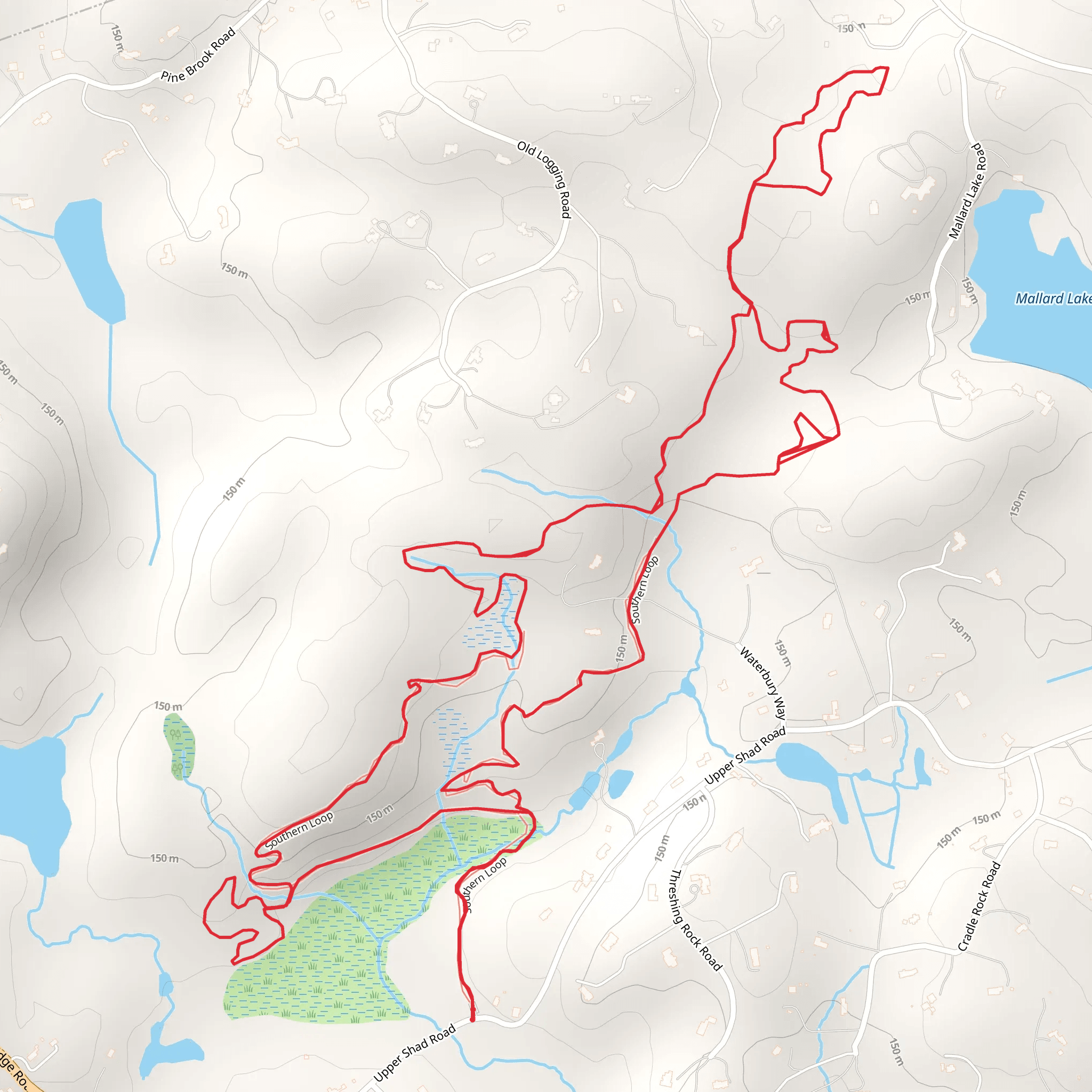 Upper Shad Road North Loop mobile static map