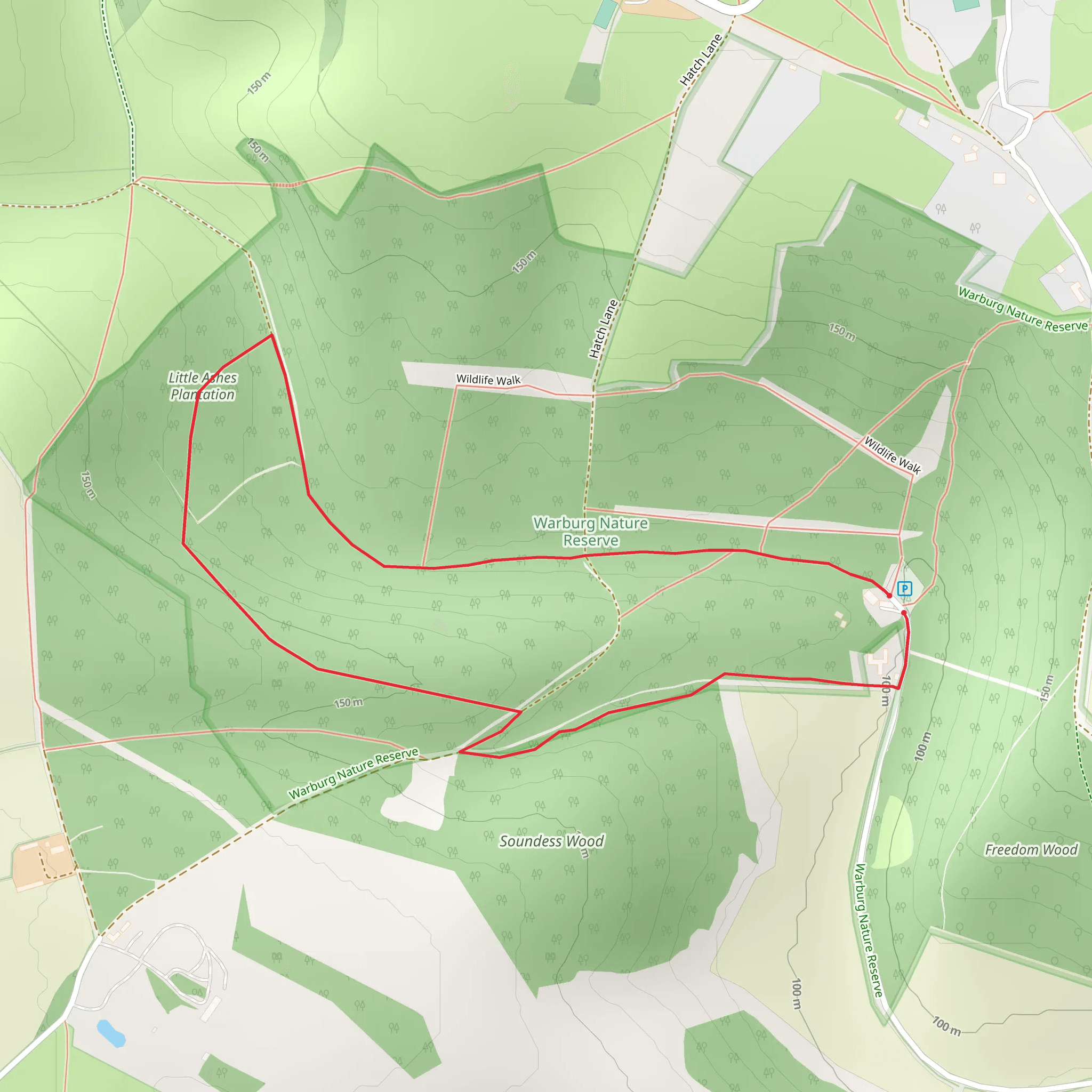 Warburg Nature Reserve Loop mobile static map
