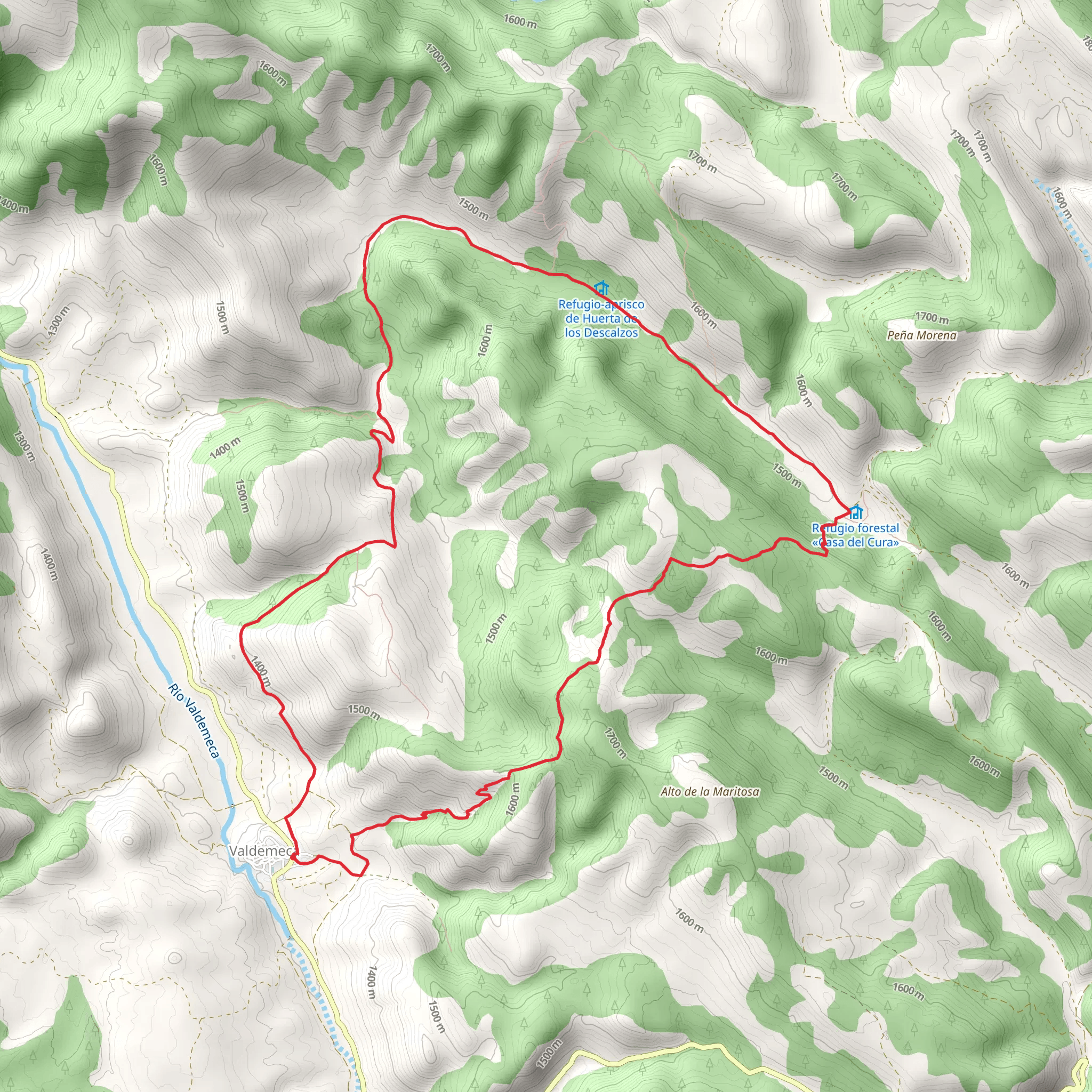 Path of the House of the Priest PR CU 105 mobile static map