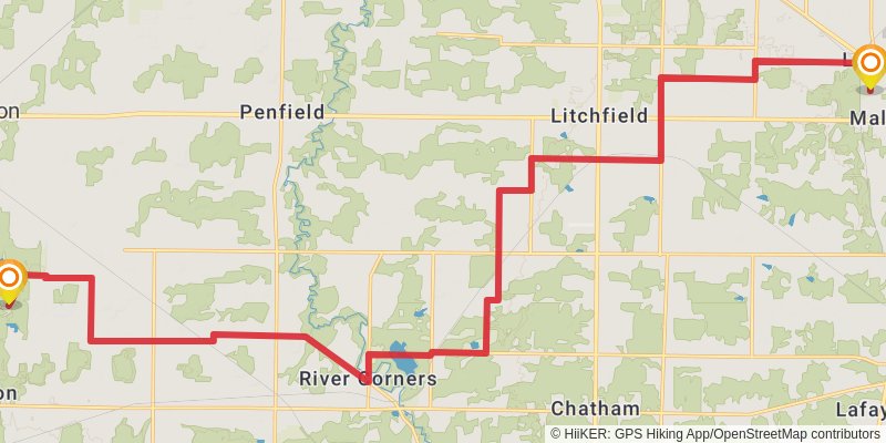 Buckeye Trail stage 9 Map