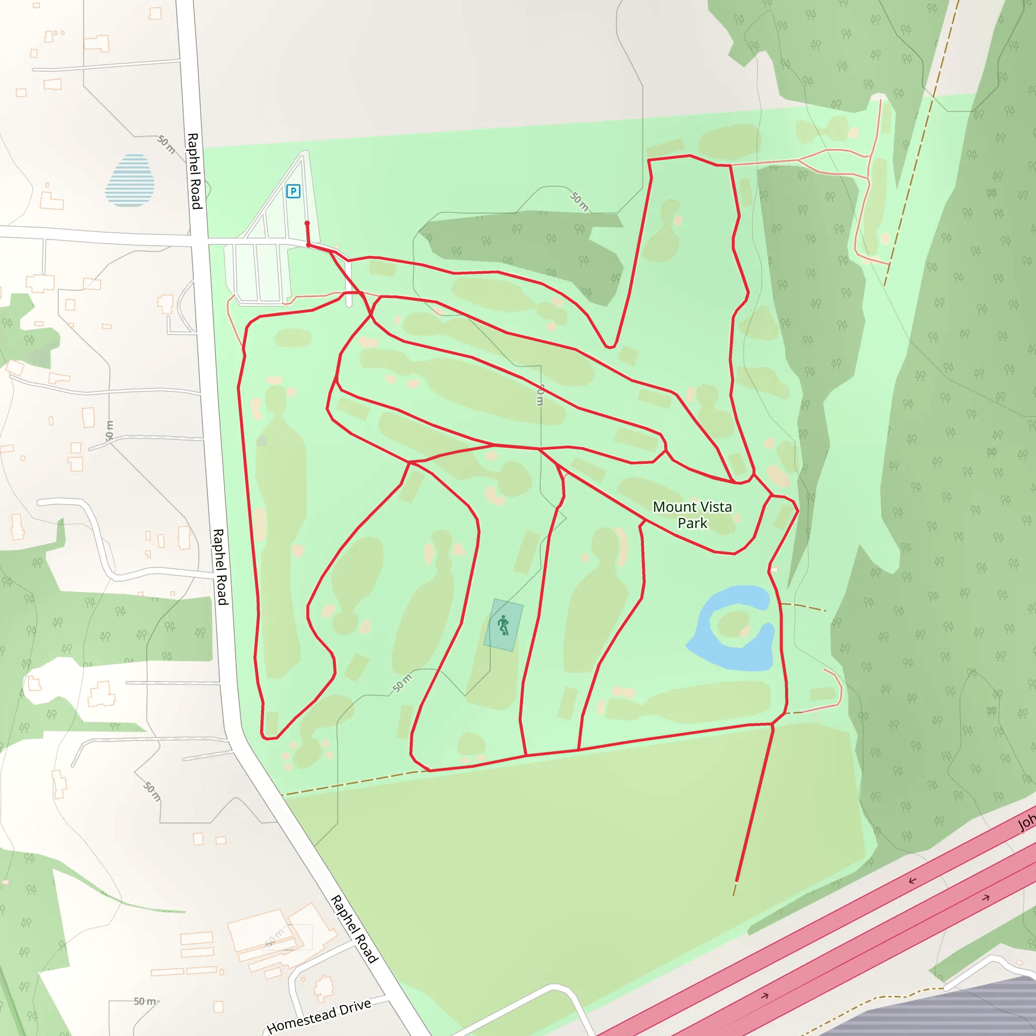 Mount Vista Park Big Loop mobile static map