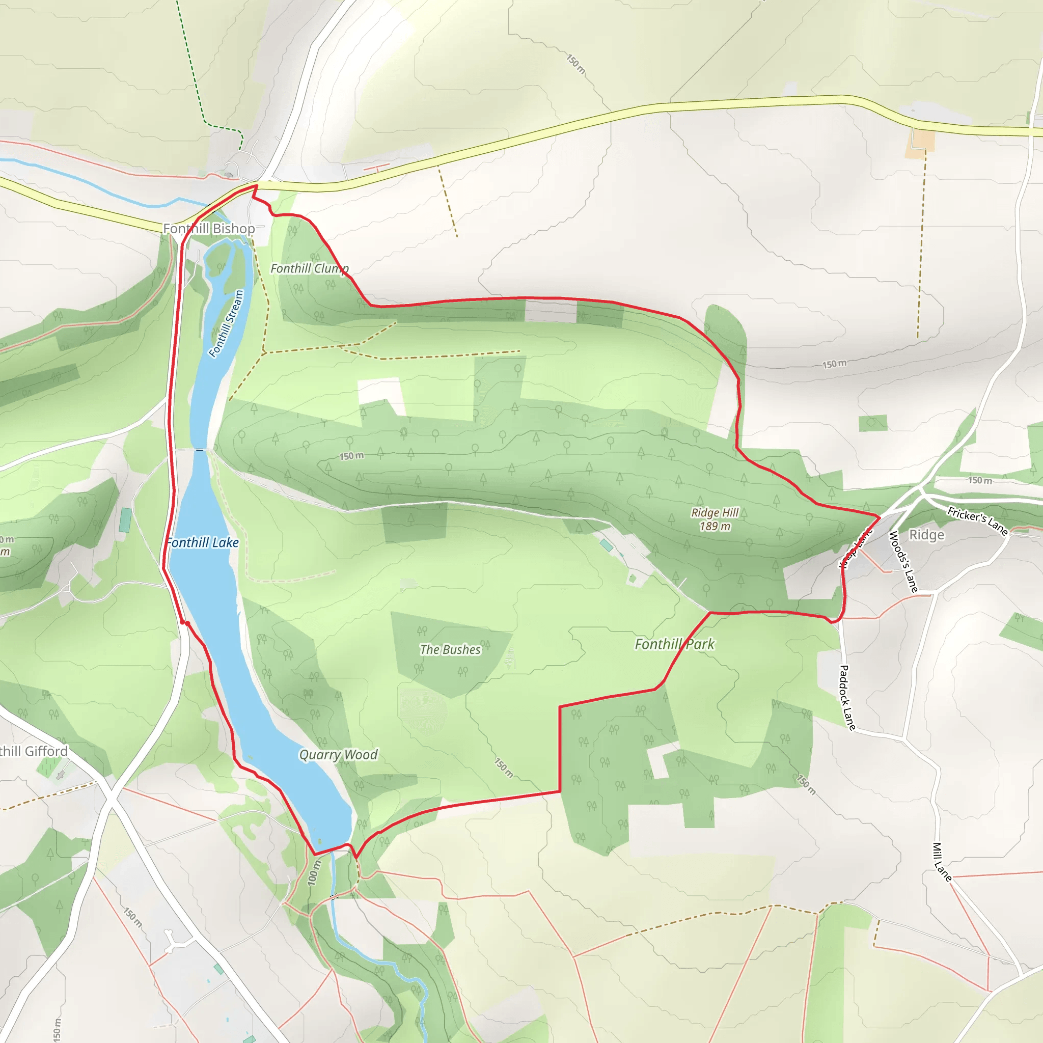 Fonthill Estate Loop mobile static map