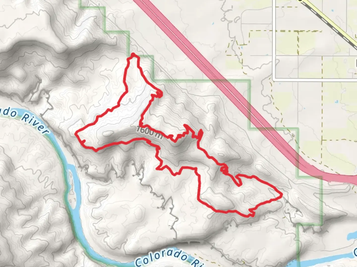 An image depicting the trail Moore Fun - Wranglers Loop Trail and its surrounding area.