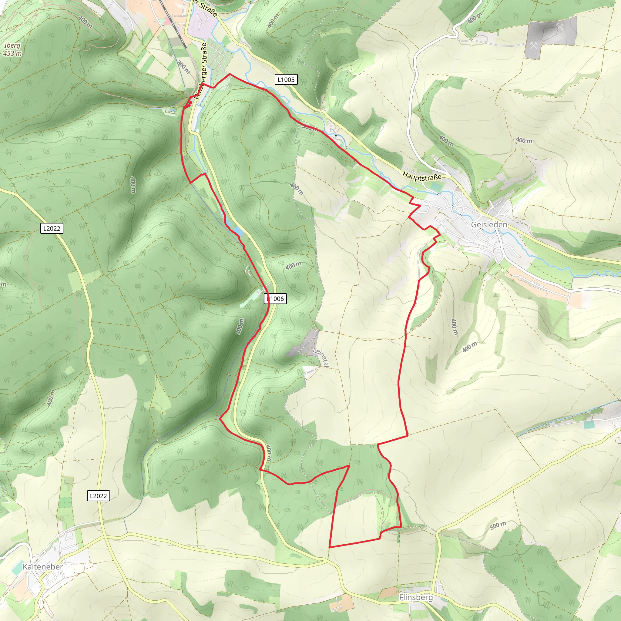 TOP Wanderweg Warteberg mobile static map
