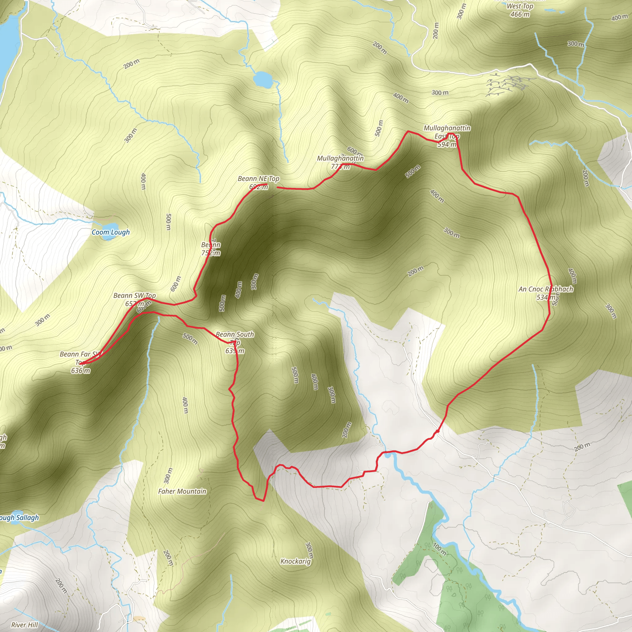 Mullaghanattin Circuit mobile static map