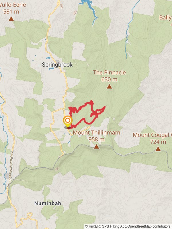 Warrie Loop Trail mobile static map