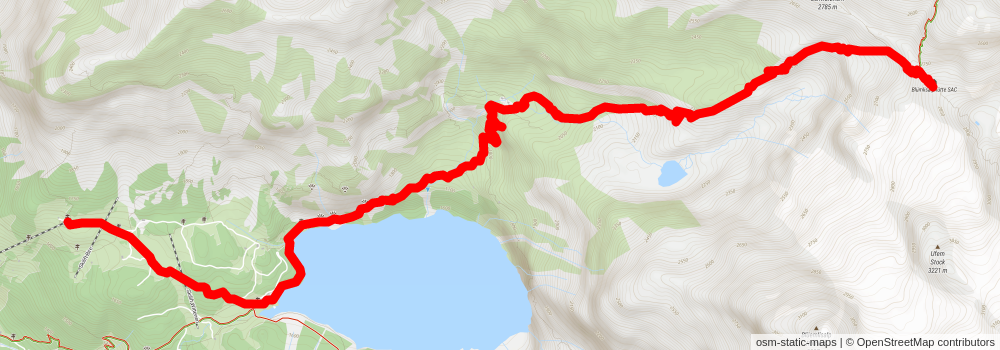 Mürren-Kandersteg - Hintere Gasse stage 3 Map