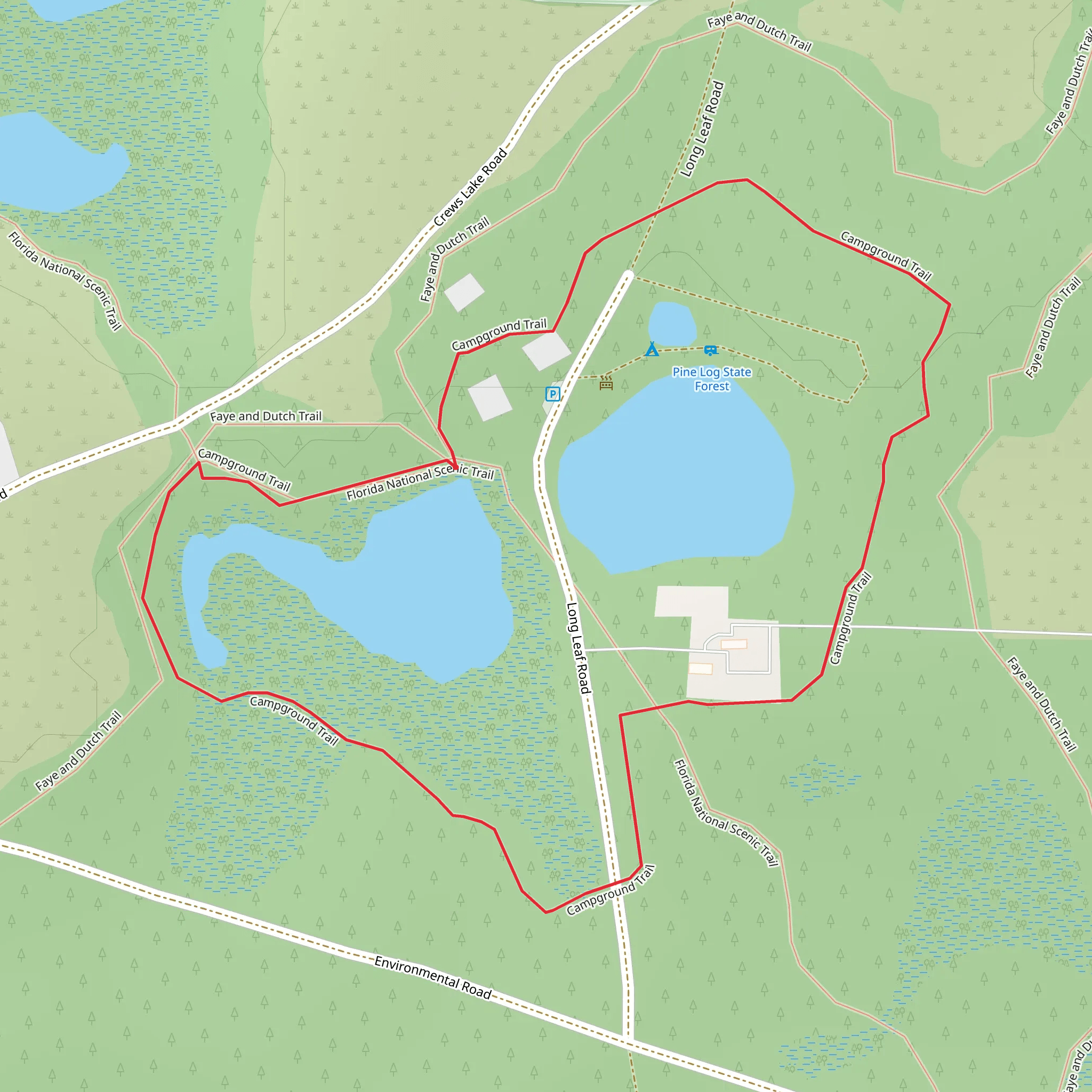 Sand Pond Recreation Area Campground Loop mobile static map