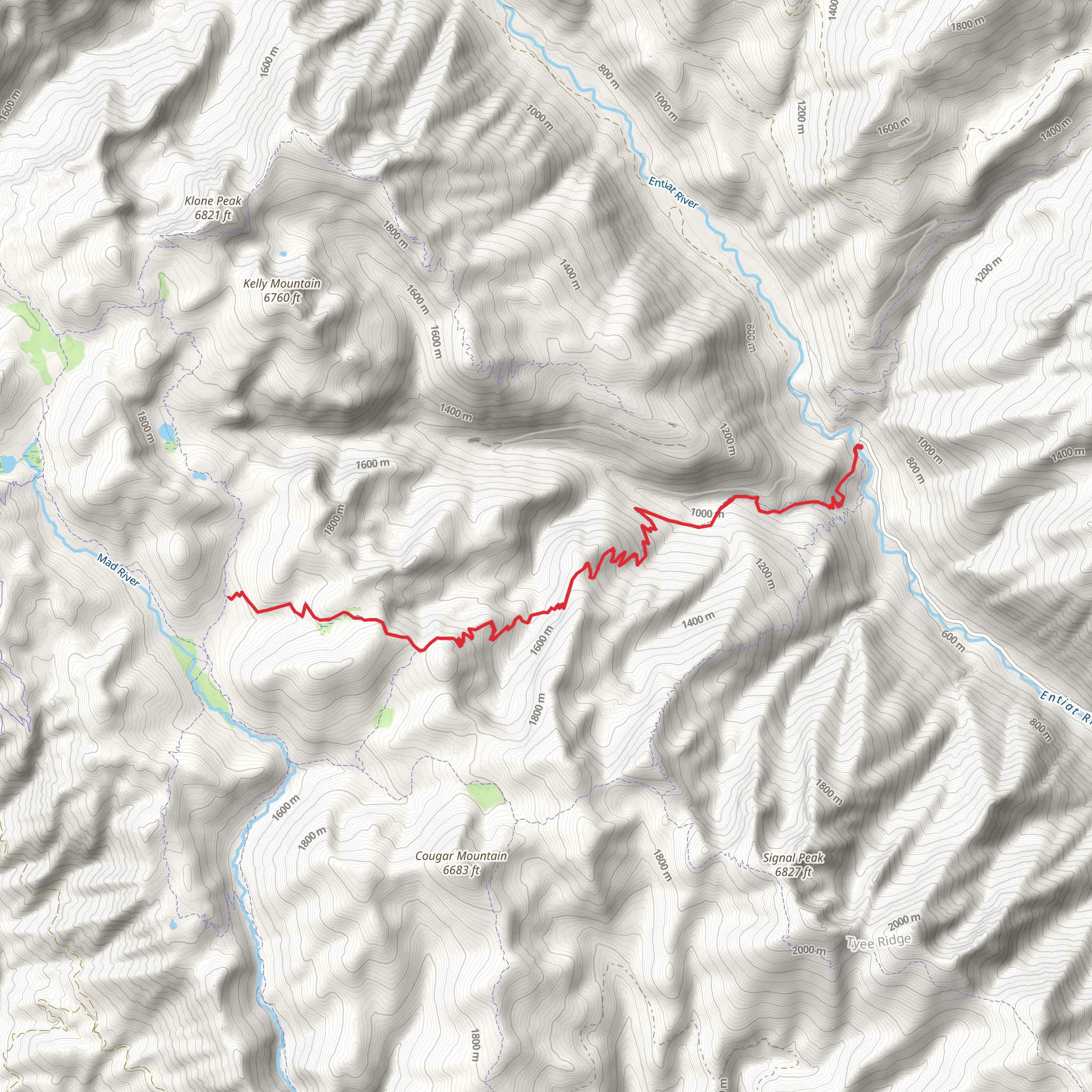 Middle Tommy Trail mobile static map