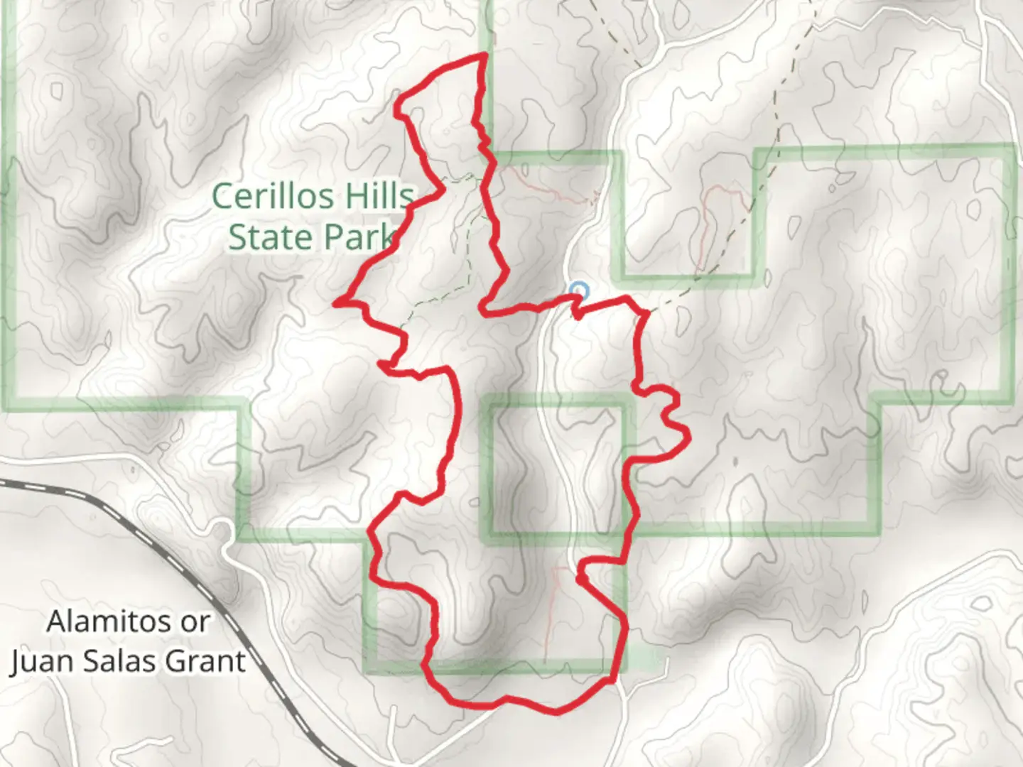 An image depicting the trail Jane Calvin Sanchez Trail and Elkins Canyon Trail Loop and its surrounding area.