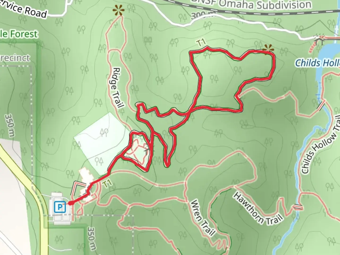 An image depicting the trail Riverview Boardwalk Loop and its surrounding area.