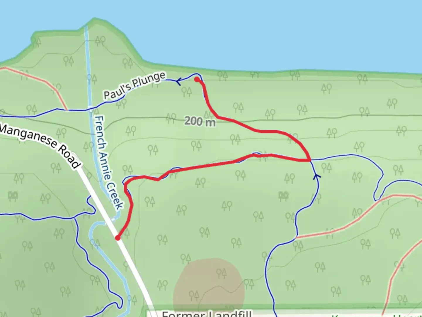 An image depicting the trail Keewenaw Point Trail and its surrounding area.