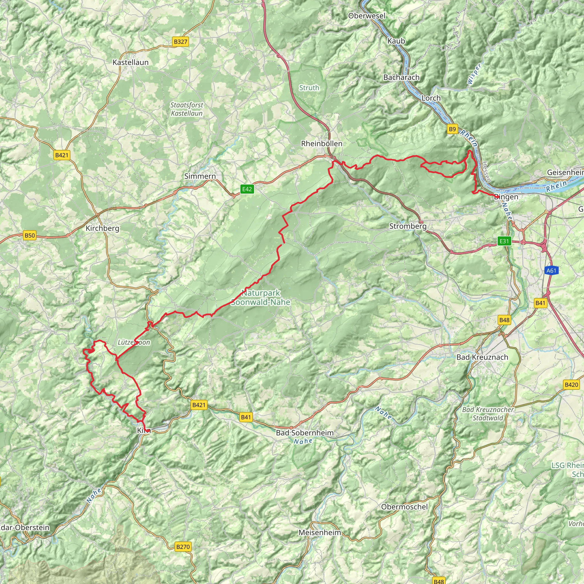 Soonwaldsteig mobile static map
