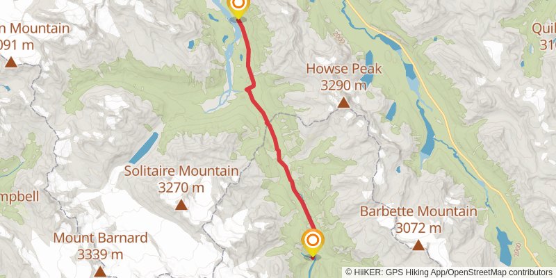 Great Divide Trail stage 38 Map