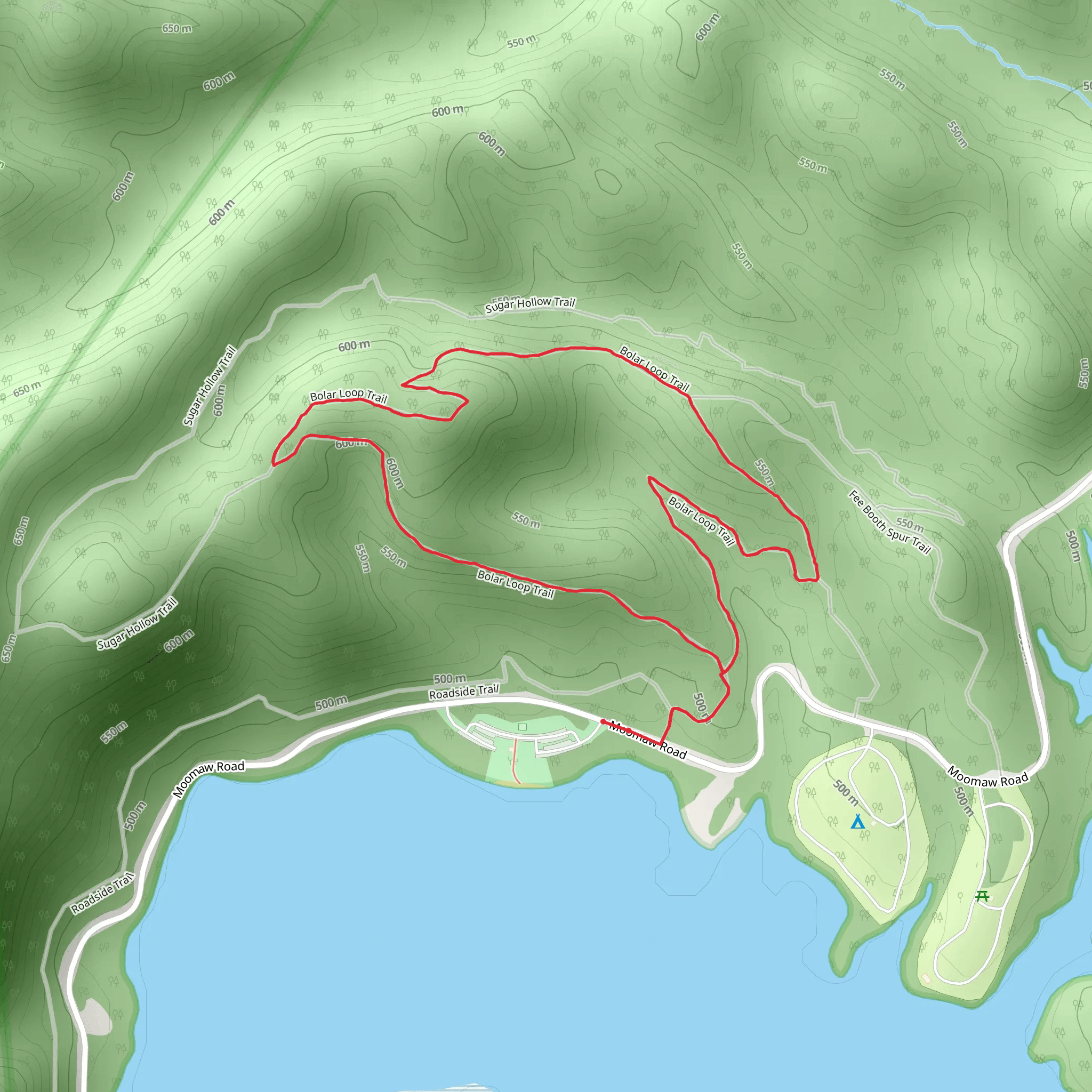 Bolar Loop Trail mobile static map