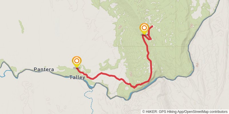 Mariscal Canyon Rim Trail stage 2 Map