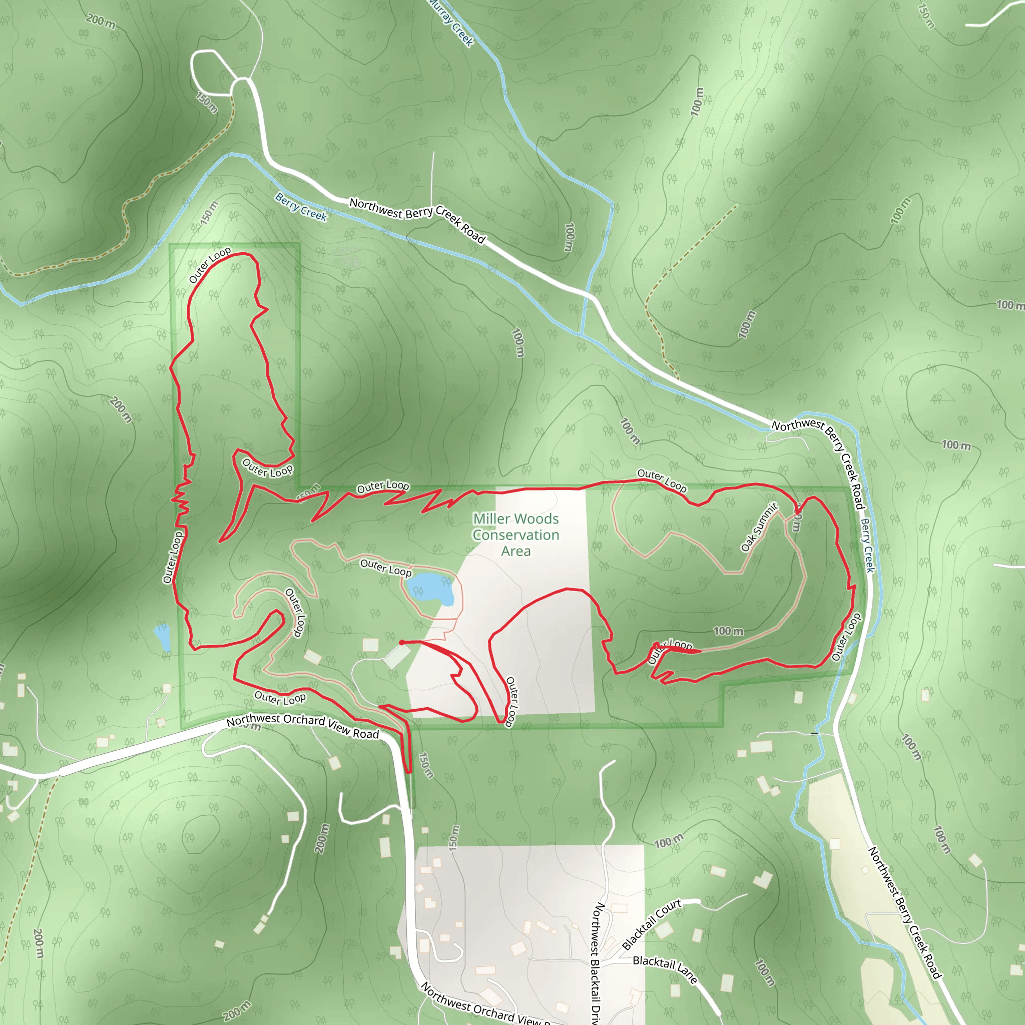 Northwest Orchard View Road Loop mobile static map