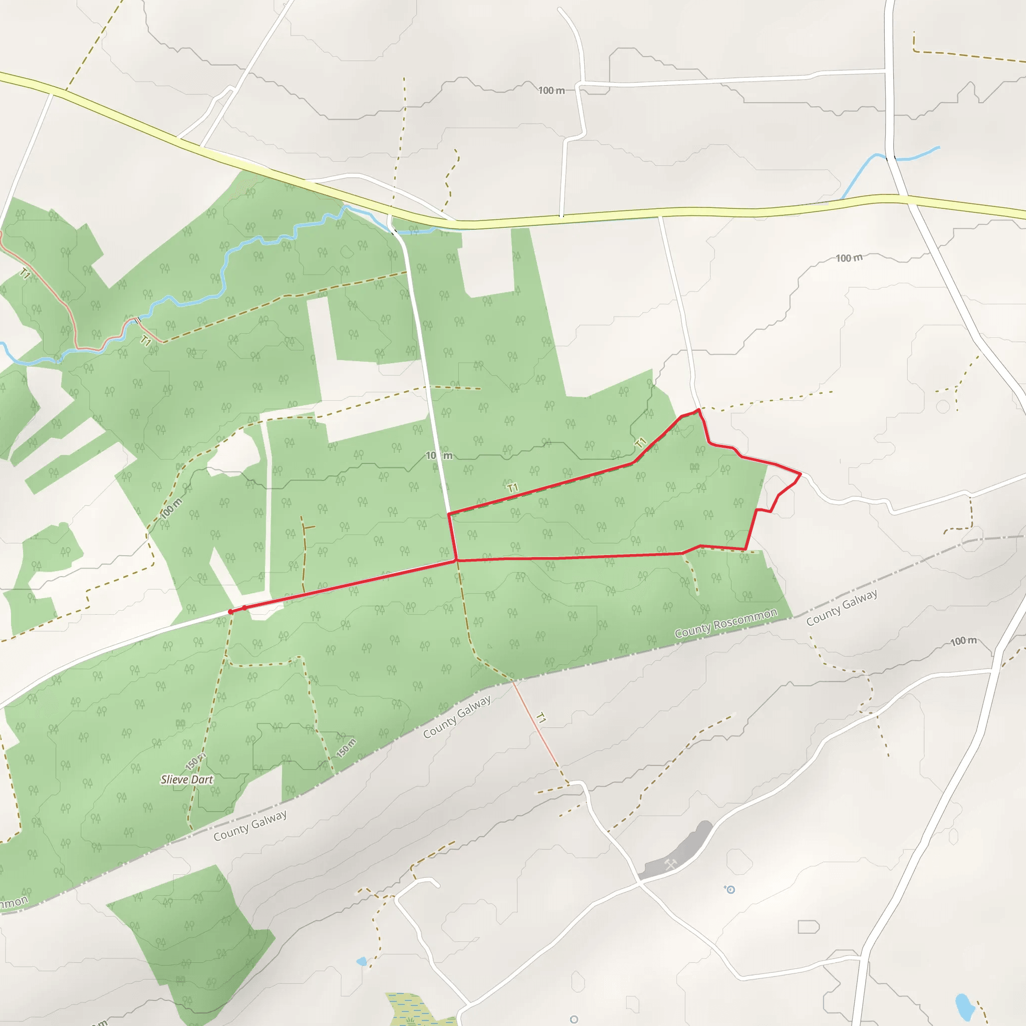 Cloonfad Clogher Beag mobile static map