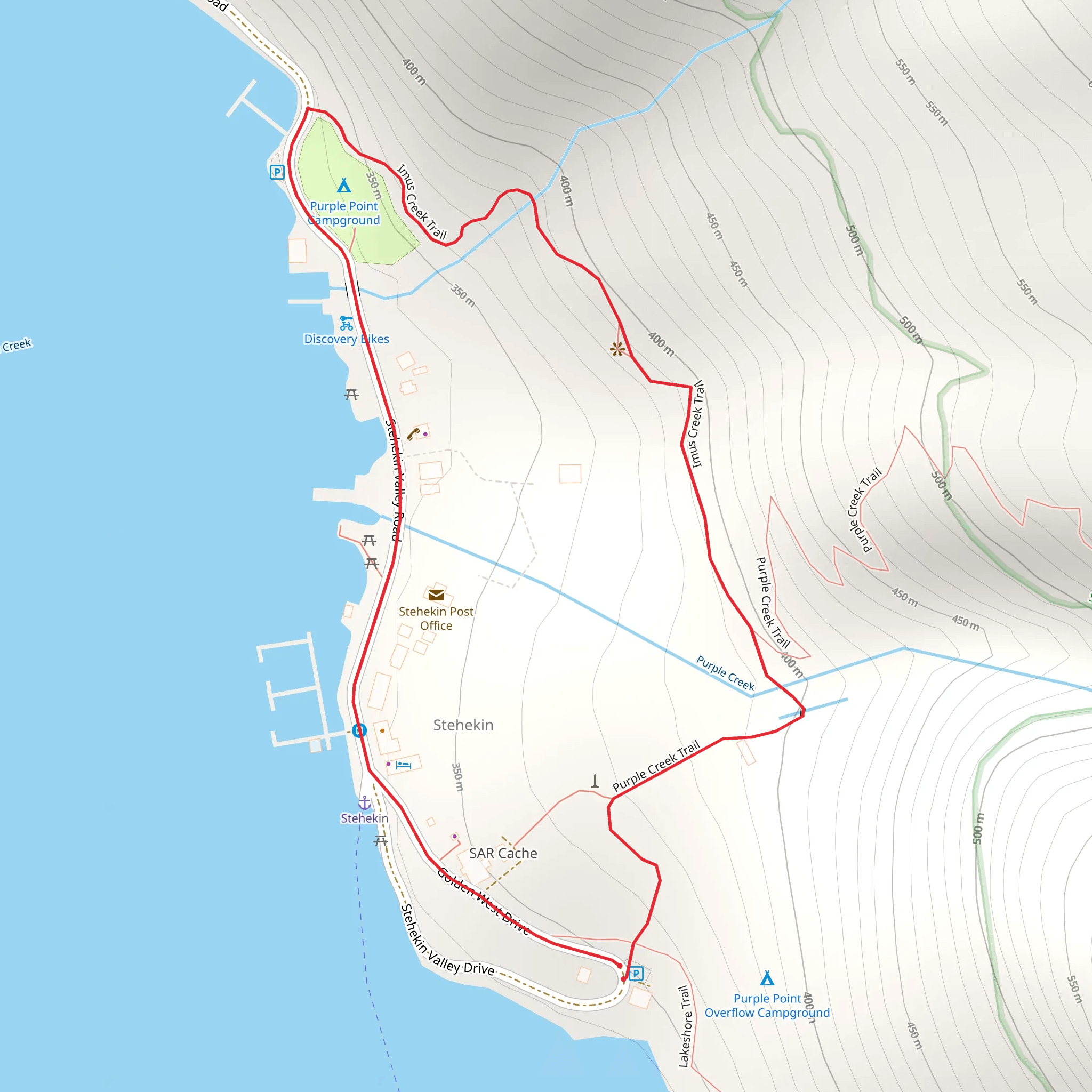 Imus Creek Interpretive Trail mobile static map