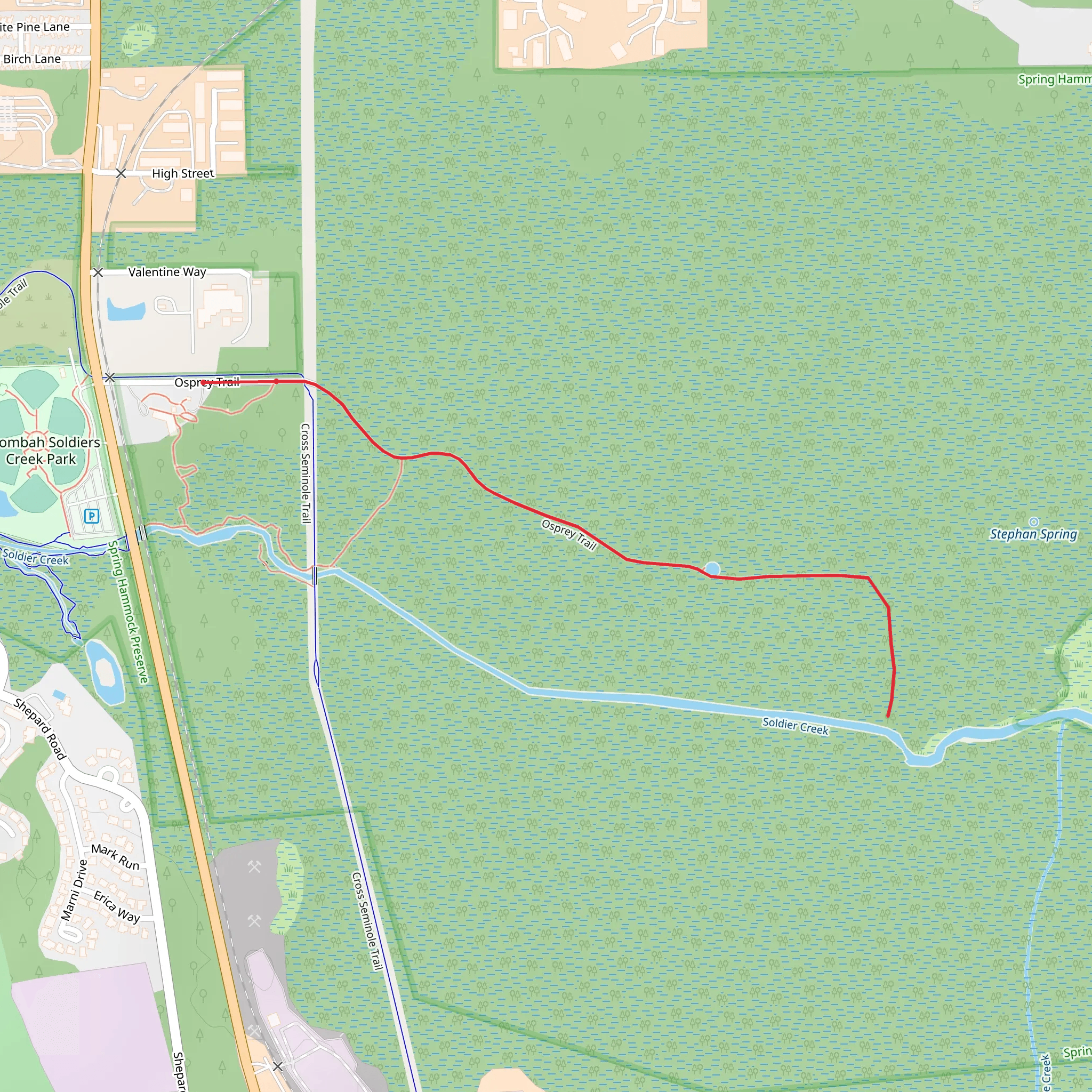 Osprey Trail mobile static map