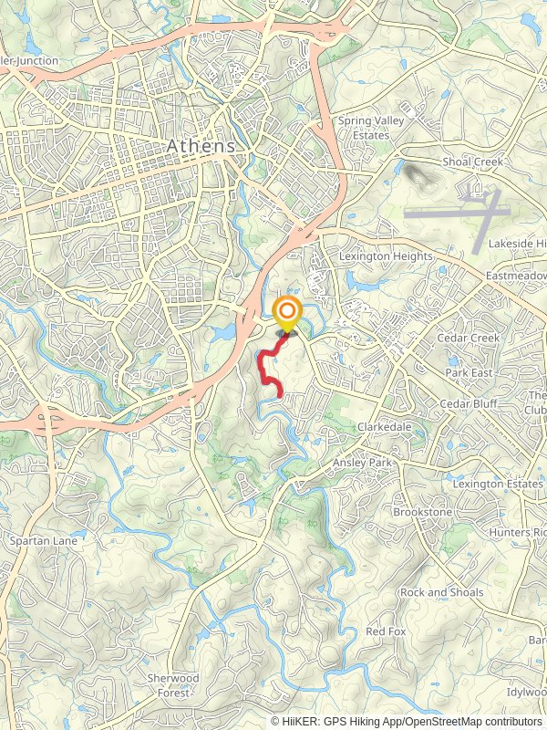 North Oconee River Shore Walk from College Station Road