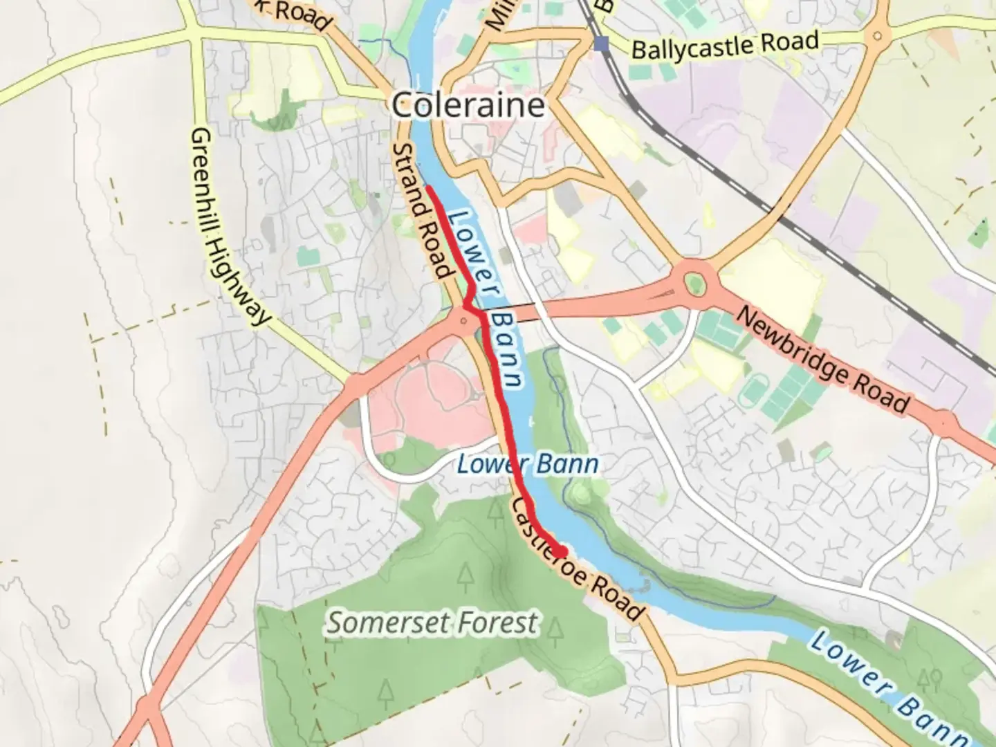 An image depicting the trail Christie Park and Somerset and its surrounding area.