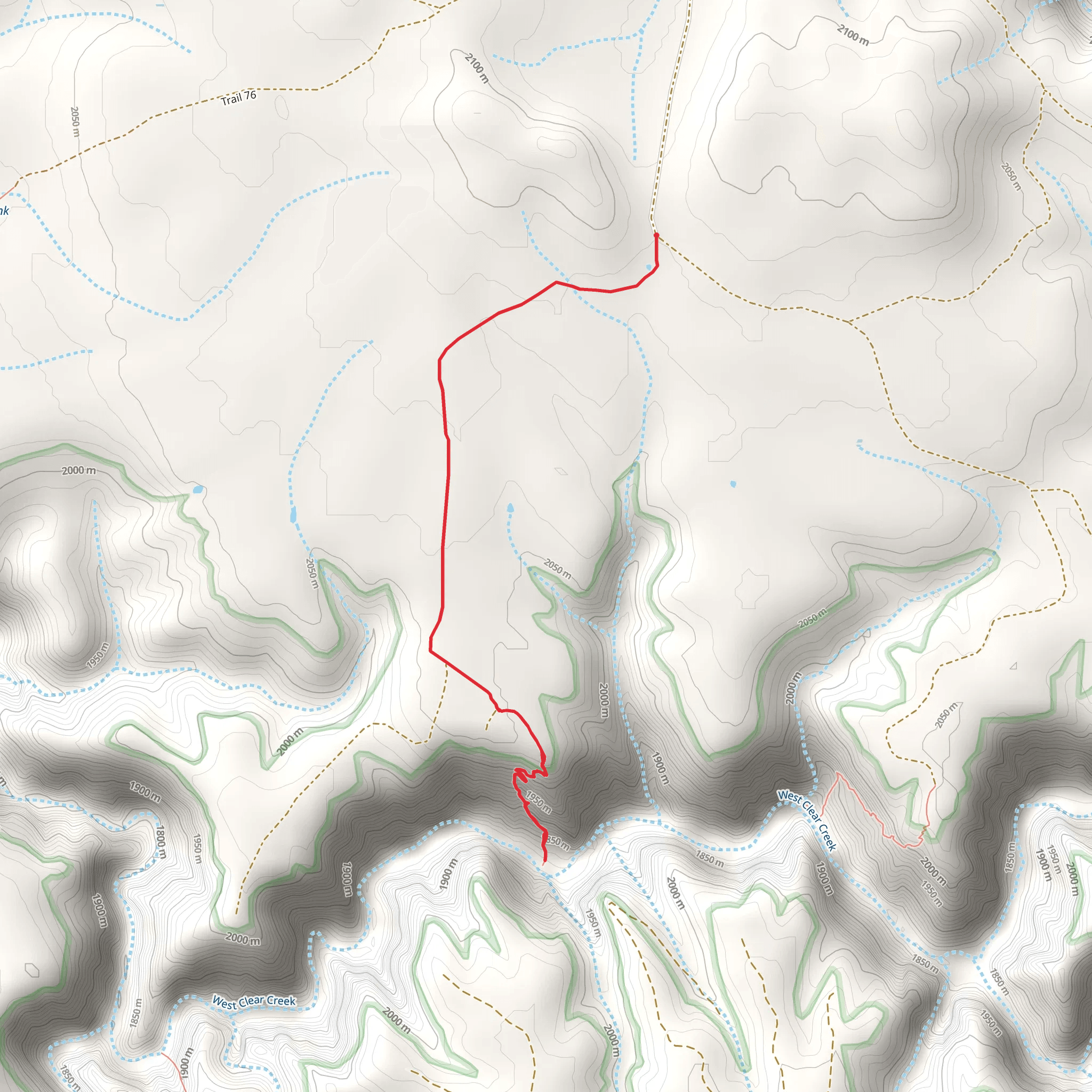 Tramway Trail mobile static map