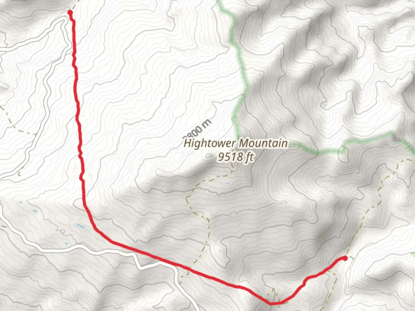 An image depicting the trail Hightower Trail and its surrounding area.
