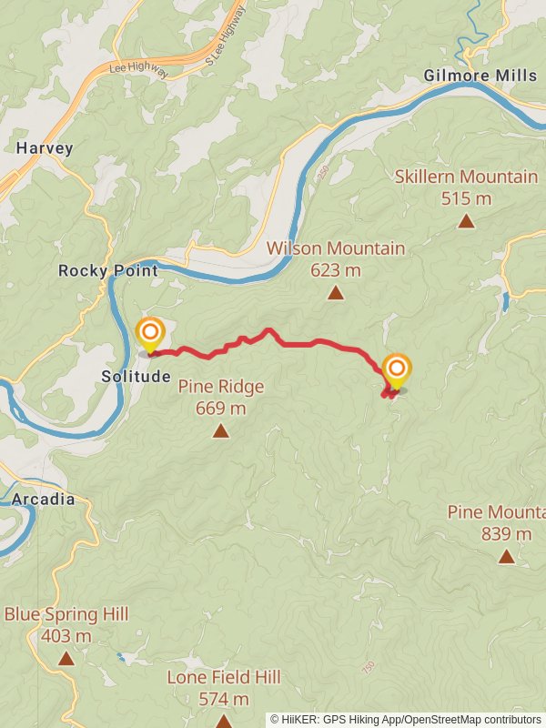 Sprouts Trail mobile static map