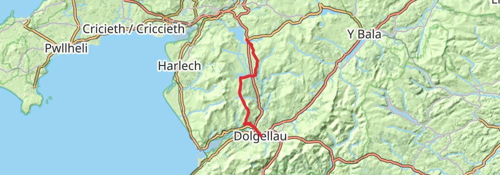 Snowdonia Way - Mountain Trail stage 3 Map
