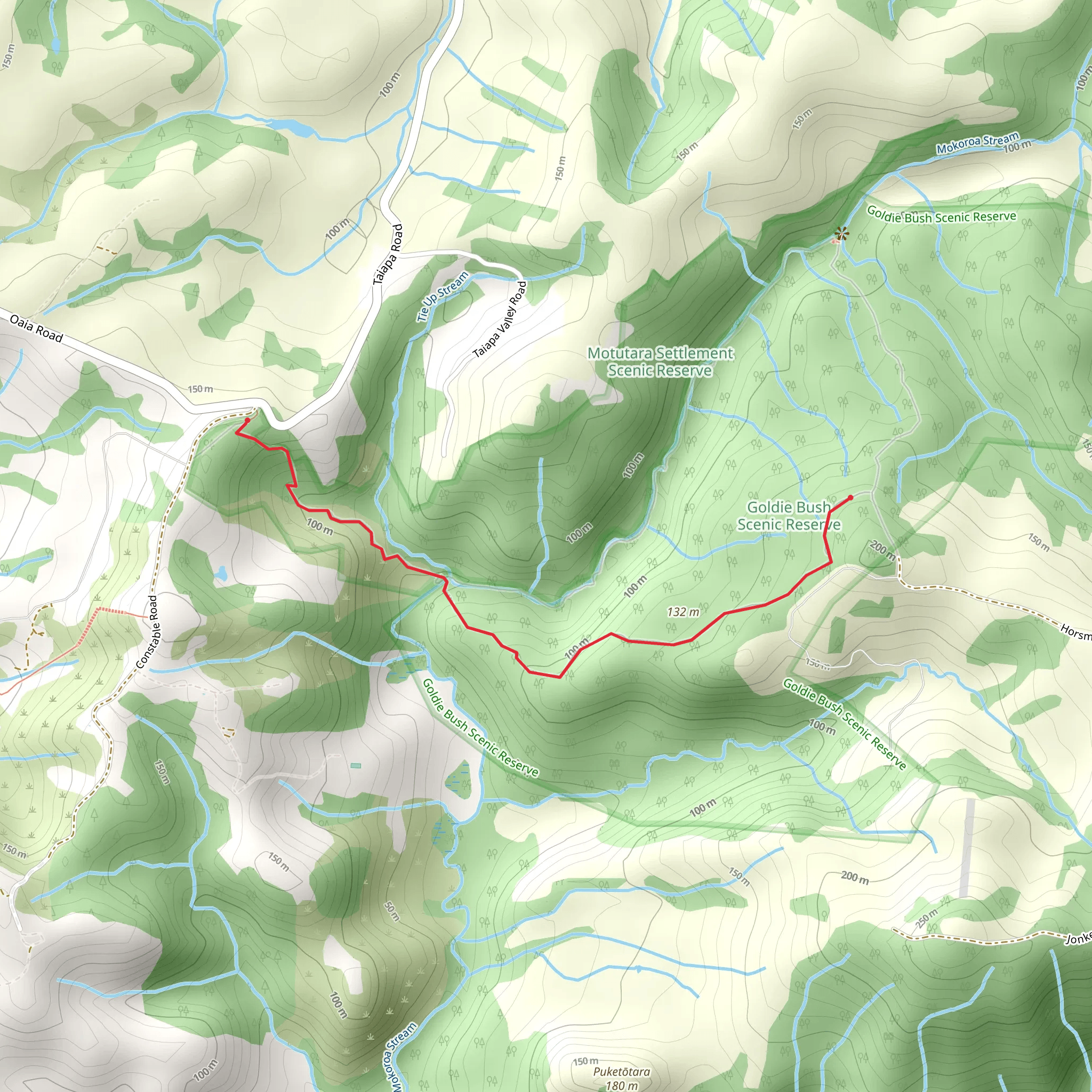 Goldie Bush Walkway mobile static map