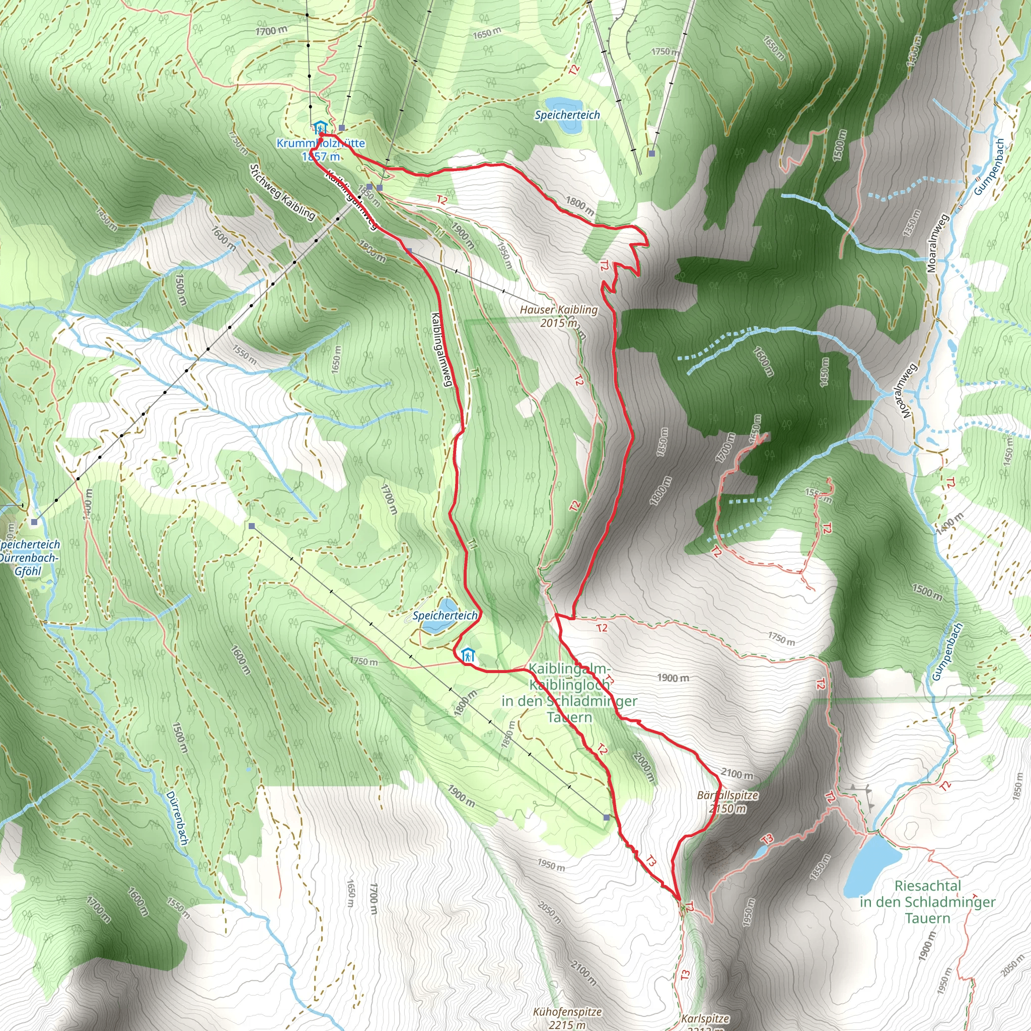 Bärfallspitze Mountain Tour mobile static map