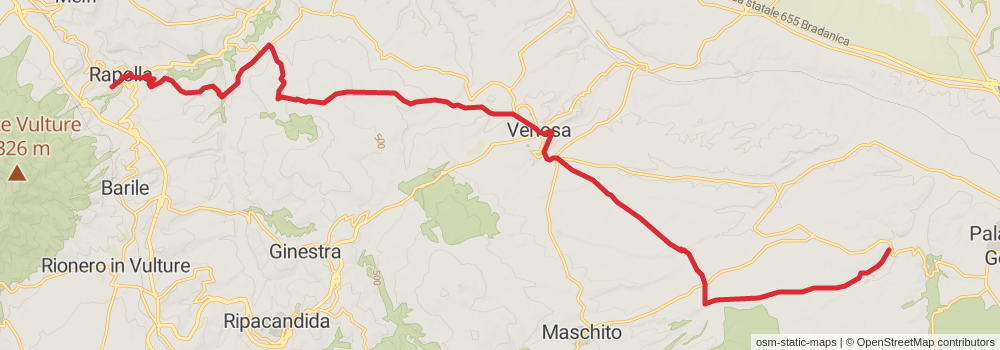 Sentiero Italia - Puglia Section stage 16 Map