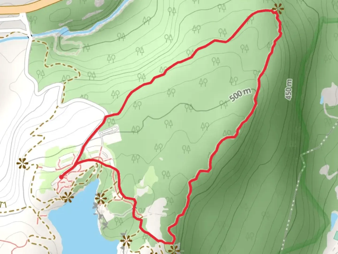 An image depicting the trail Beacon Hill Carriage Road - Orange Trail Loop and its surrounding area.