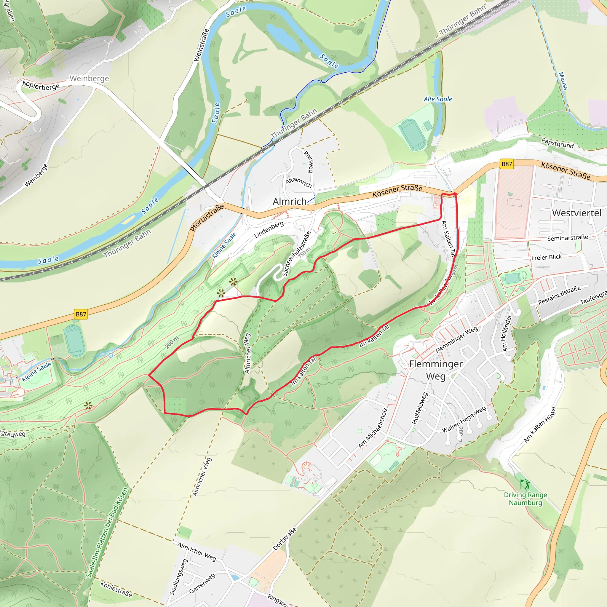 Panoramaweg and Im Kalten Tal Loop mobile static map