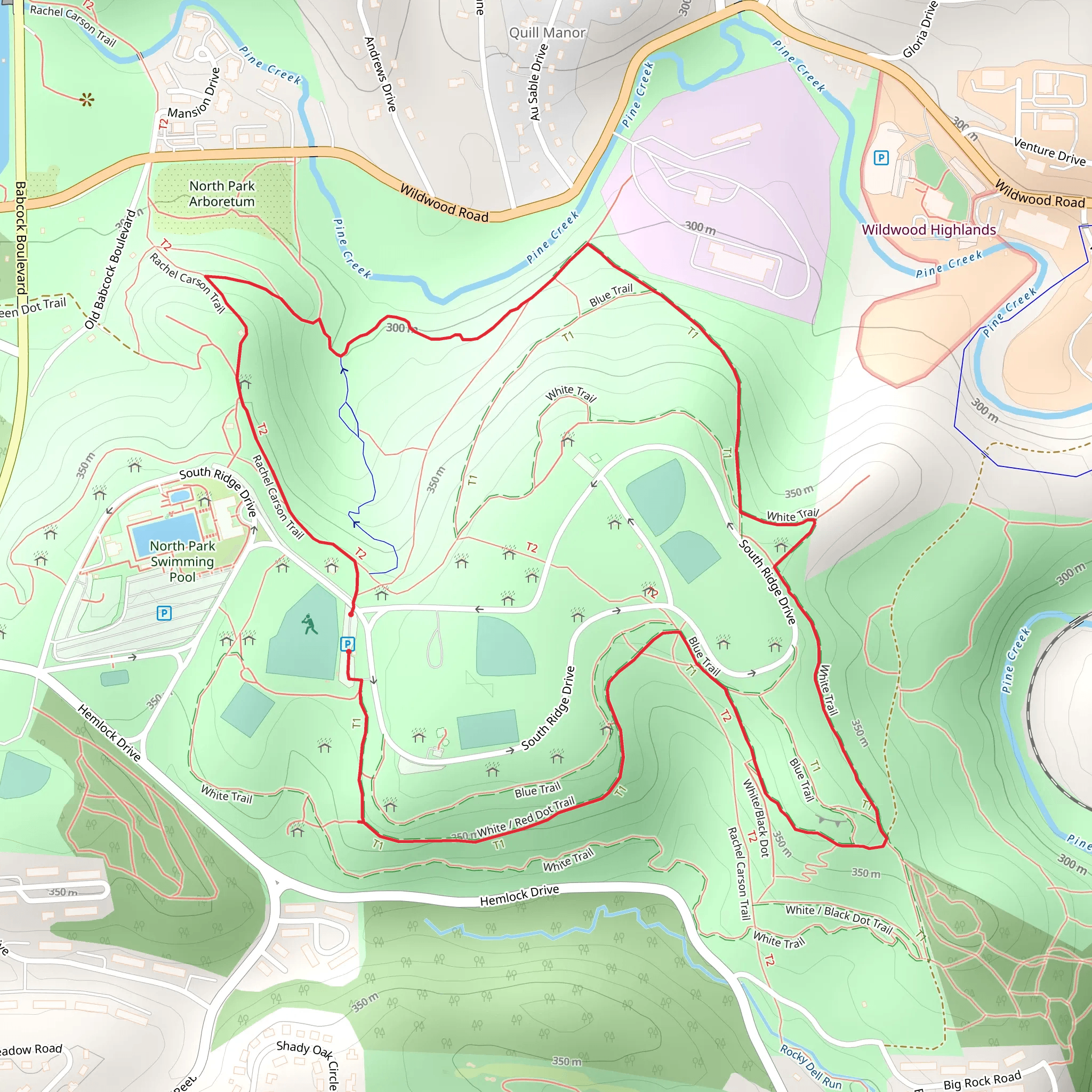 Rachel Carson via Pine Creek mobile static map