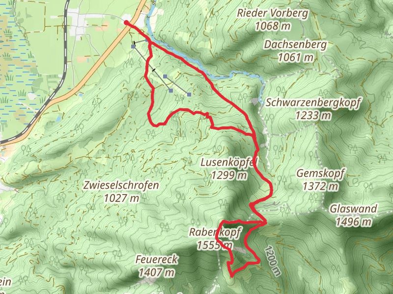 Orterere Wald, KLeinhutte, Rabenkopf and Schwarzeck Loop