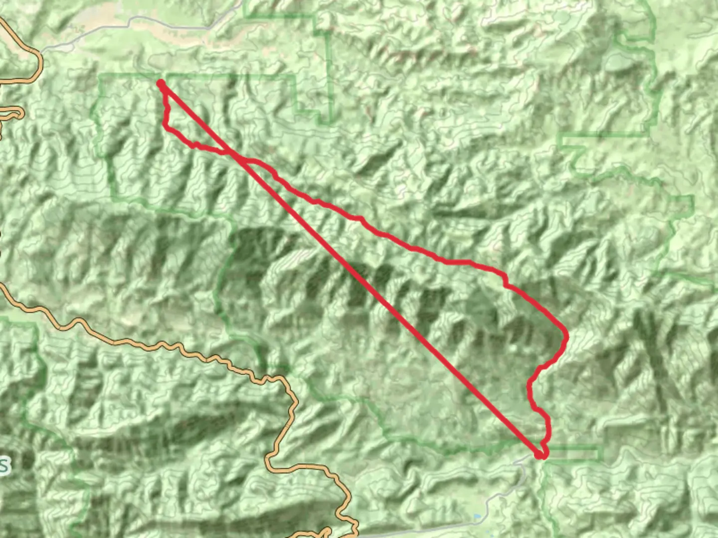 An image depicting the trail Reyes Creek to Sespe River Trail and its surrounding area.