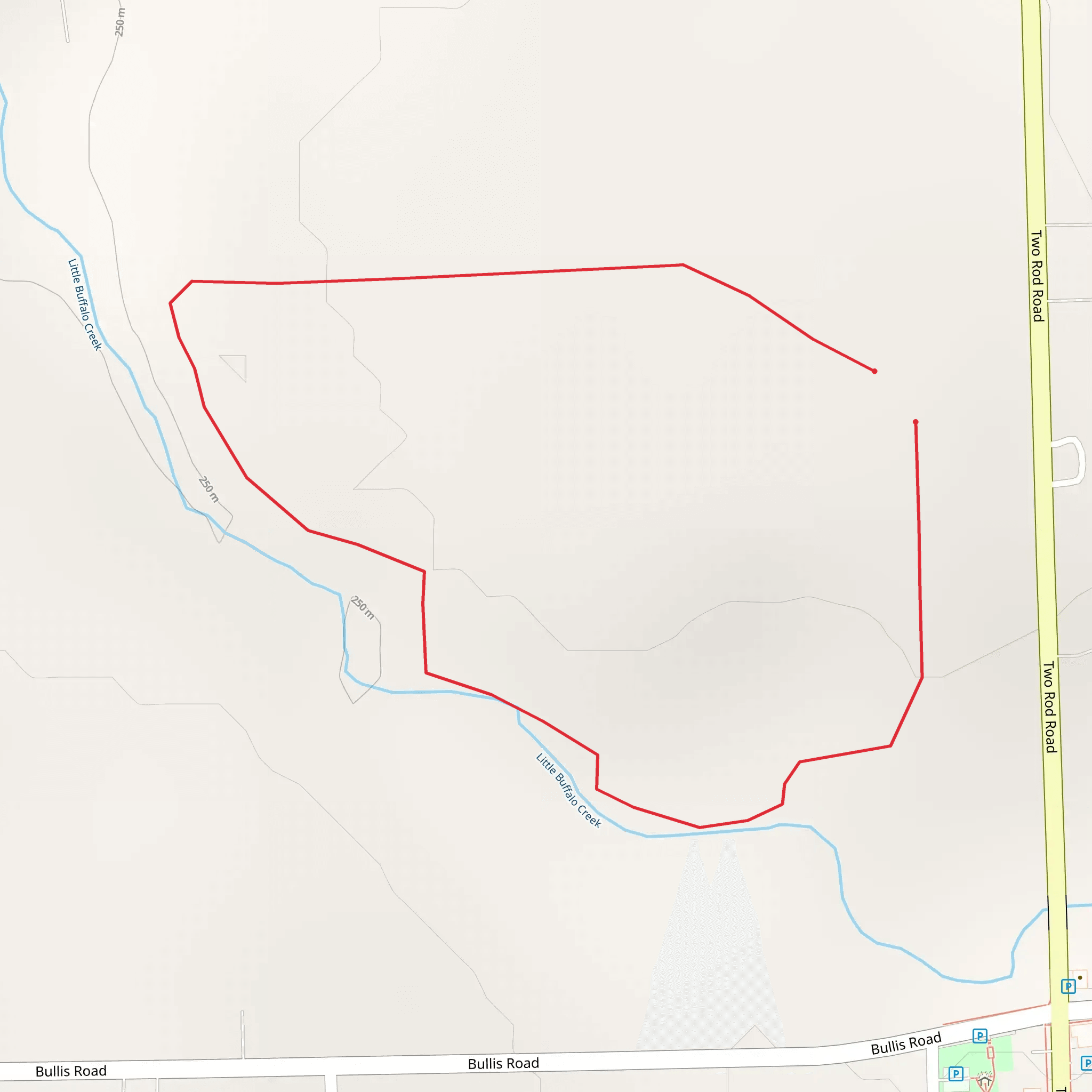 Little Buffalo Creek Loop mobile static map