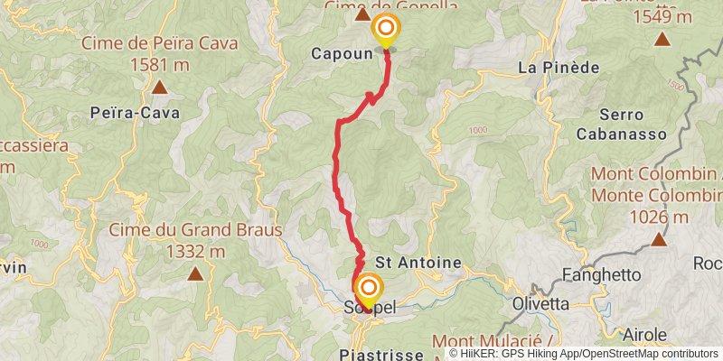 GR 52 stage 6 Map