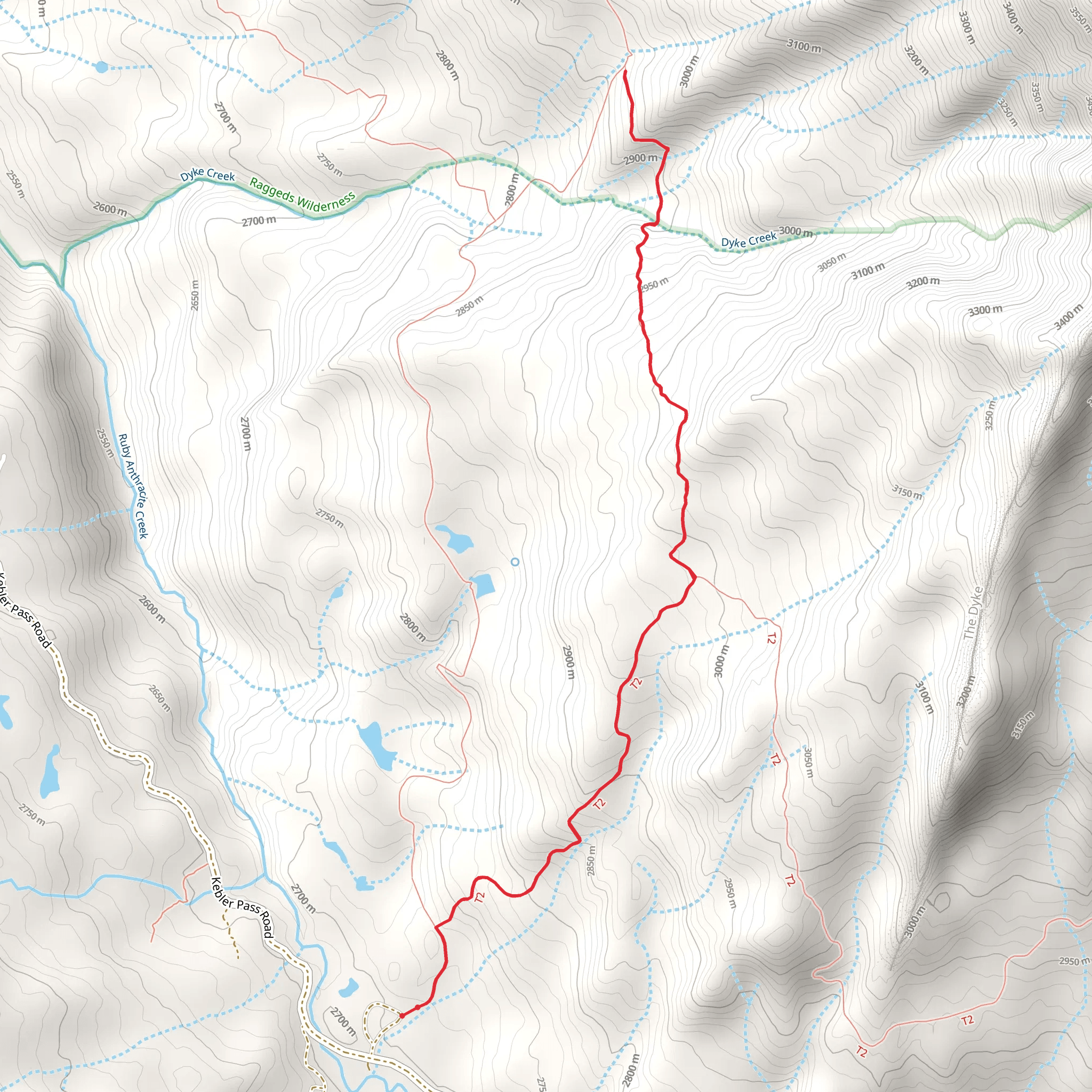 Dyke Trail mobile static map