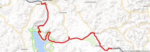American Discovery Trail South Route stage 38 Map