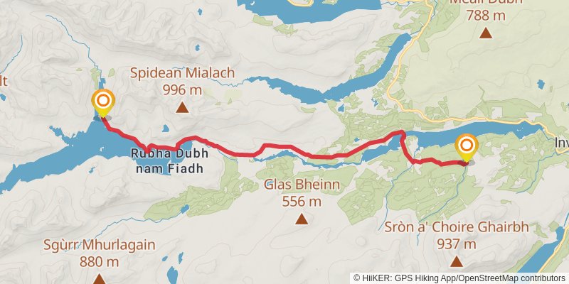 Famous Highland Drove Walk stage 7 Map