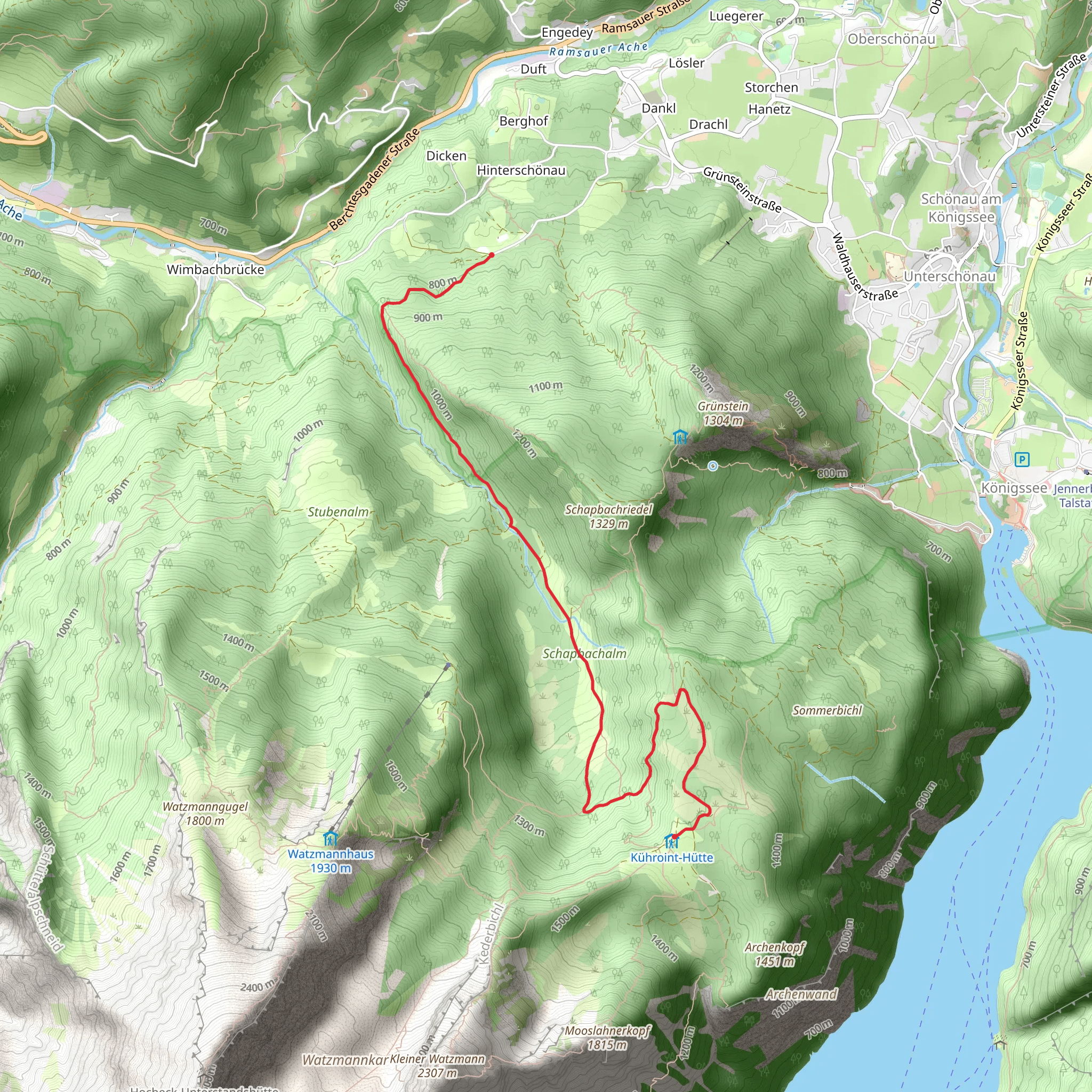 Hammerstiel to Klima Station via AV Weg mobile static map