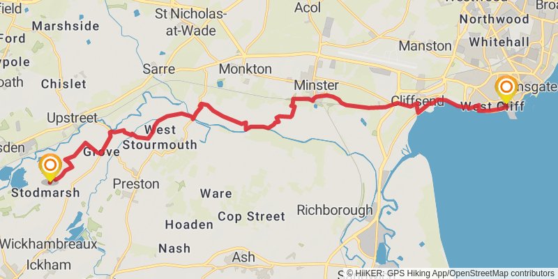 Augustine Camino stage 5 Map