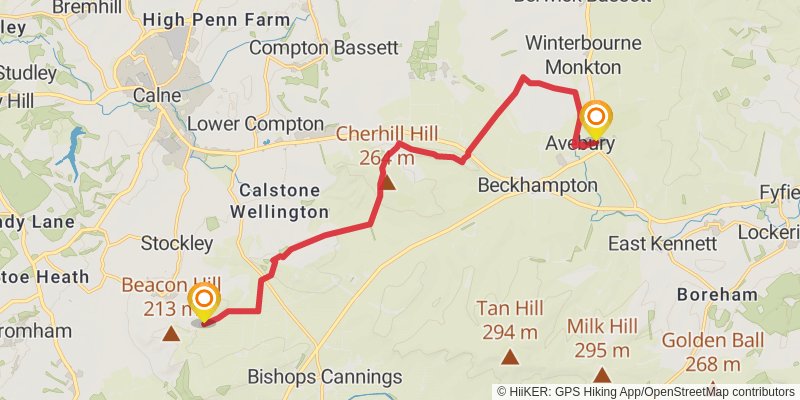 Mary Michael Pilgrims Way stage 29 Map